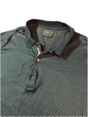 VTG- Men's Bobby Jones Collection Polo Golf Shirt Sz Large 100% Cotton Green